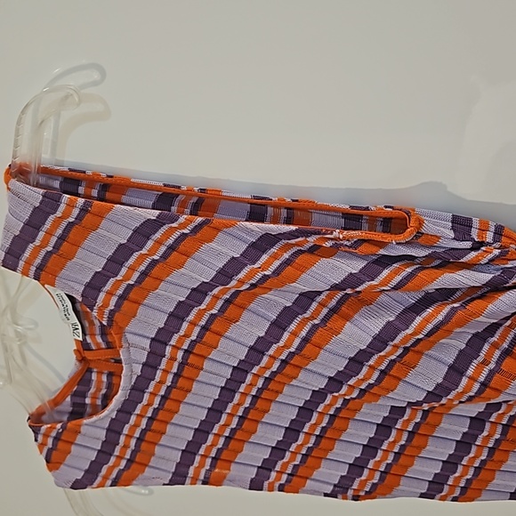 Zara Purple and Orange Knit Dress - Picture 9 of 16